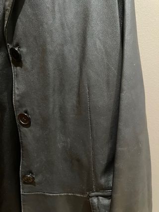 Chaqueta Piel RT International Hombre Negra