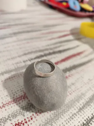 Anillo de plata liso