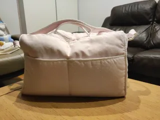 Bolso bebé rosa con lunares
