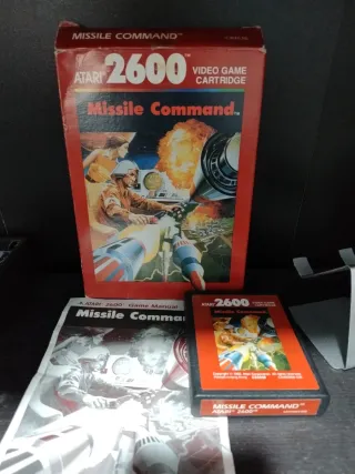 Missile Command Atari 2600 con scatola e manuale