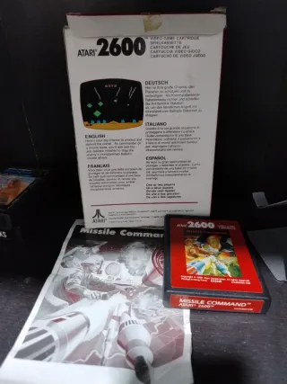 Missile Command Atari 2600 con scatola e manuale
