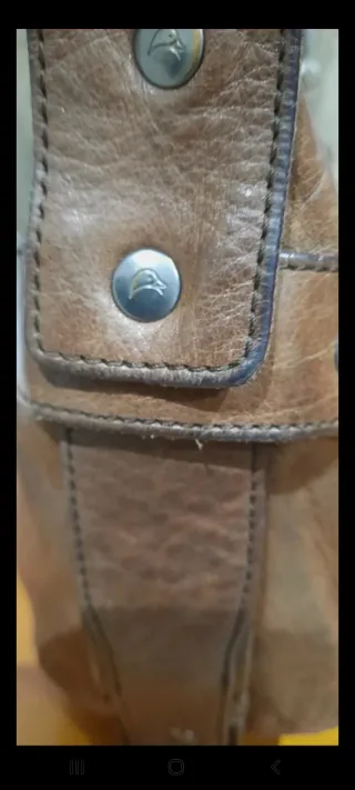 Bolso Piel Mandarina Duck Marrón