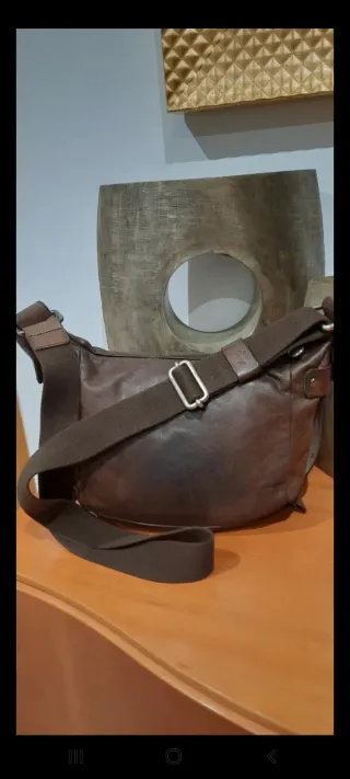 Bolso Piel Mandarina Duck Marrón