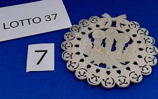 Sottopiatto in metallo natalizio