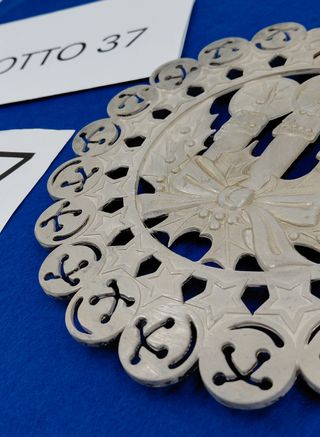 Sottopiatto in metallo natalizio