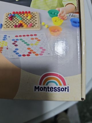 Puzzle de perlas de madera Toy Lino