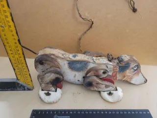 Juguete antiguo perro Snoopy Fisher Price años 60