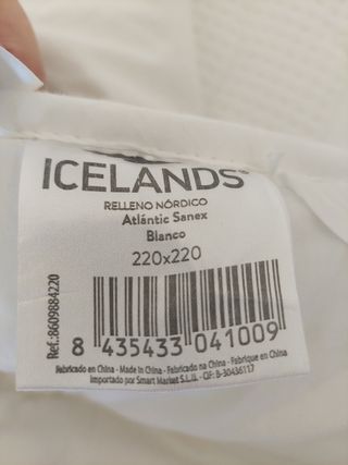 Nórdico y Edredón Cama Matrimonio con dos cojine