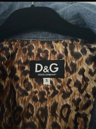 Cazadora vaquera D&G forrada animal print
