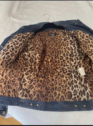 Cazadora vaquera D&G forrada animal print