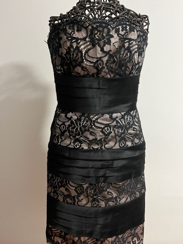 Vestido Negro Encaje y Chaqueta