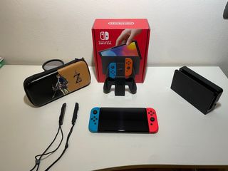 Nintendo Switch OLED Rosso/Blu + SD 256GB