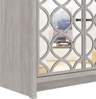 Aparador de entrada moderno gris roble 115x78x40cm