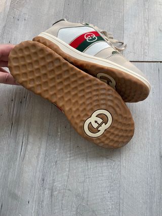 Zapatillas Gucci Mujer Beige/Blanco