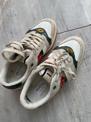 Zapatillas Gucci Mujer Beige/Blanco