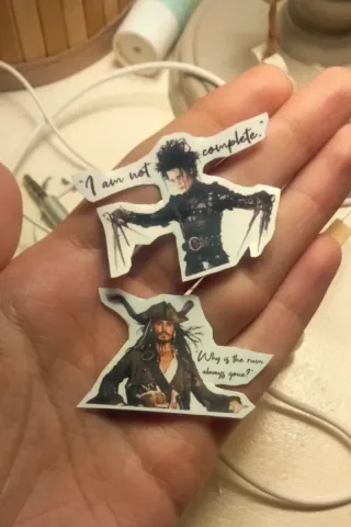 Set stickers "Johnny Depp"