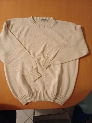 Malo Maglioncino Uomo Cotone Beige