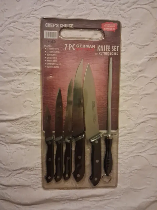 Set 7 Piezas Cuchillos Chef's Choice