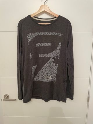 Camiseta G-Star RAW manga larga gris hombre