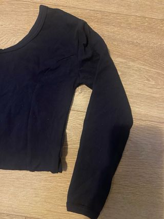 Mallot manga larga gimnasia, talla 4 - 6 años.