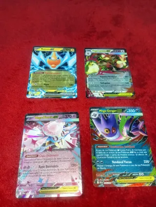 4 Cartas Pokémon EX Rotom, Mega Gengar
