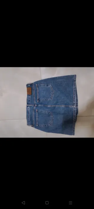 Minigonna jeans Calvin Klein blu