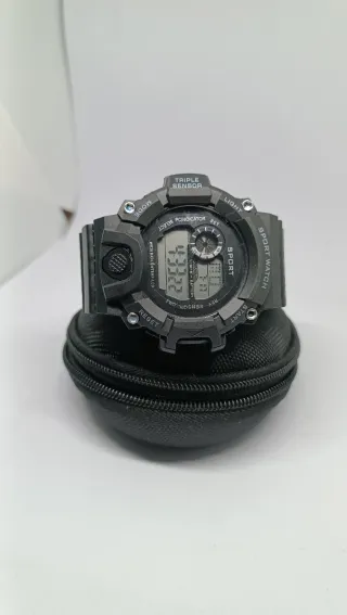 Reloj deportivo digital negro nuevo