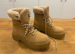 Botas de invierno forradas beige
