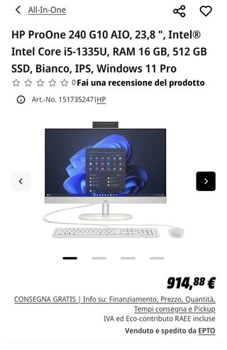 HP ProOne 240 G10 23.8”