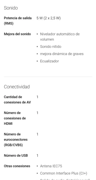 Televisor LED Philips Full HD 22 pulgadas TV