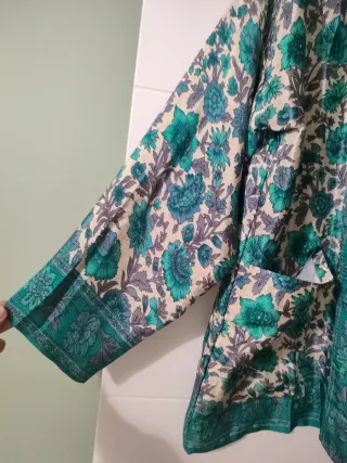 Kimono estampado floral