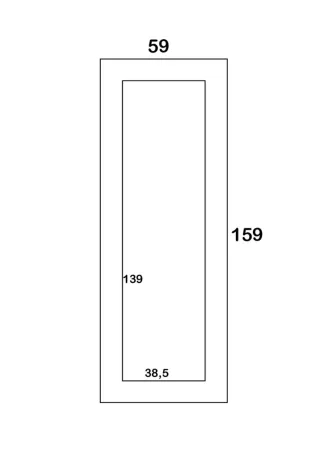 Espejo cuerpo entero 160x60 REBAJADO