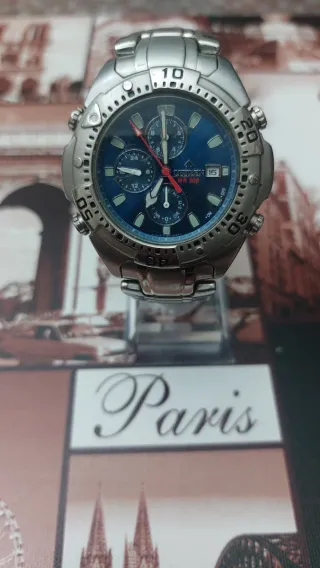 Orologio Citizen WR200 Cronografo Blu