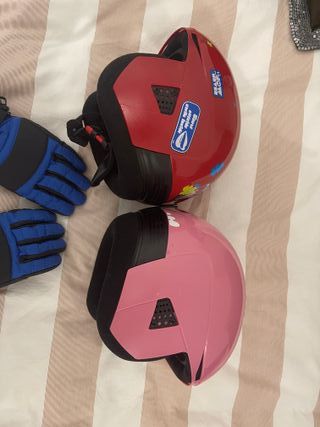Casco sci bambini + guanti (8-10 anni)