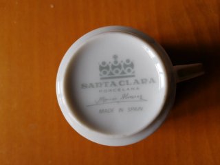 Juego de café de porcelana blanco y dorado