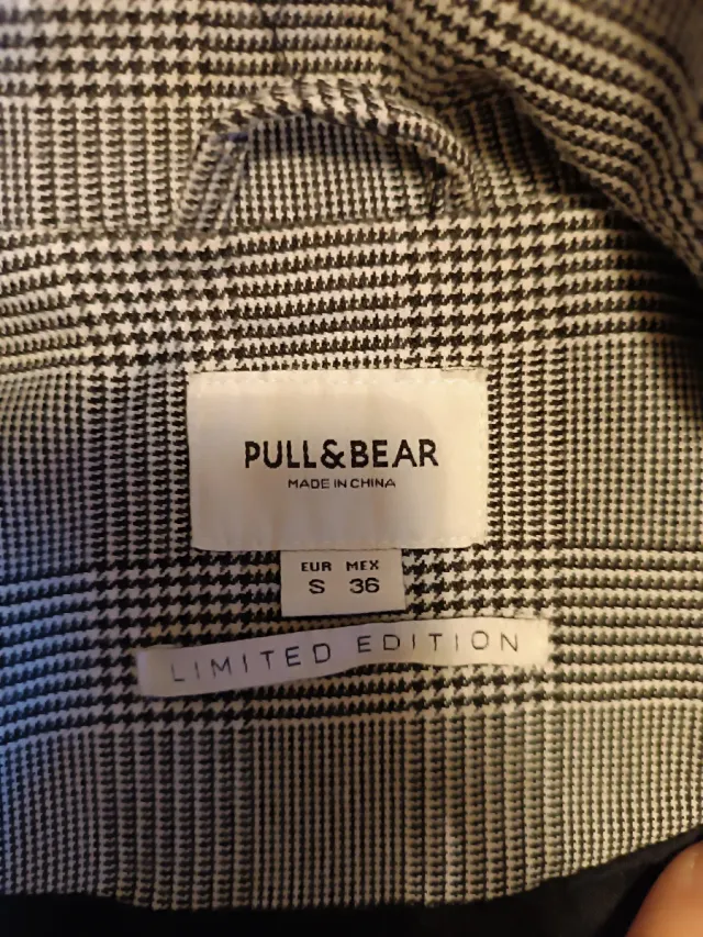Chaqueta cuadros Pull&Bear Talla XS