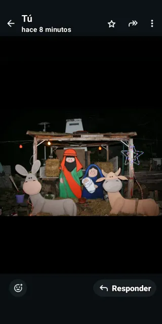 Belén tamaño real porexpan, con relieve