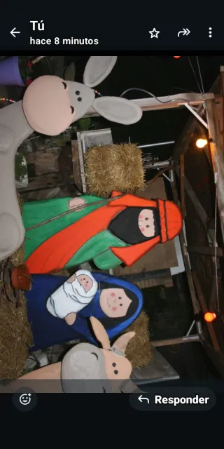 Belén tamaño real porexpan, con relieve