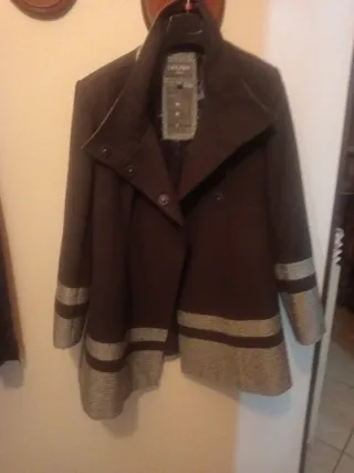 Cappotto Camomilla Nero Taglia Unica