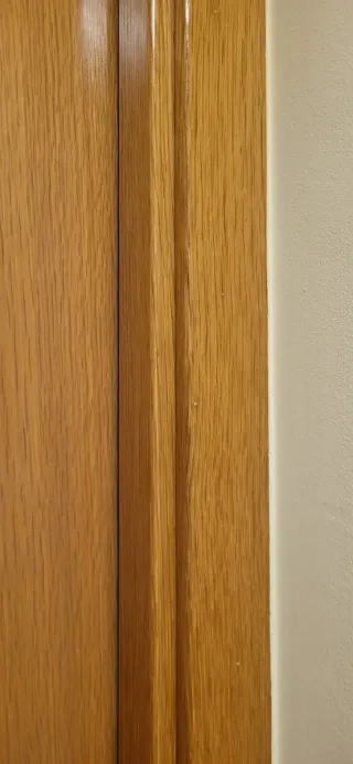 Puerta interior con maneta, bisagras, tapetas.....