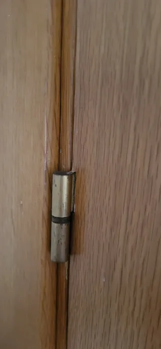 Puerta interior con maneta, bisagras, tapetas.....