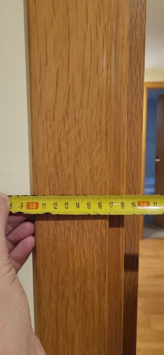 Puerta interior con maneta, bisagras, tapetas.....