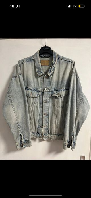 Giacchetto di jeans Zara denim blu taglia XL