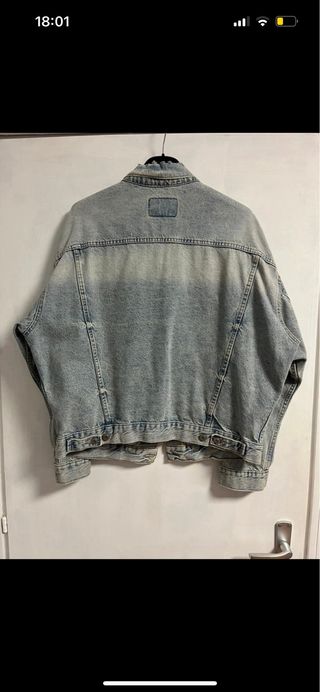 Giacchetto di jeans Zara denim blu taglia XL