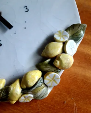 Orologio da parete Vietri limoni