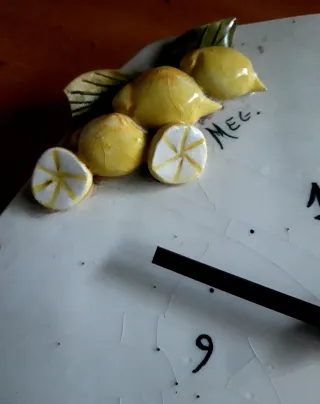 Orologio da parete Vietri limoni