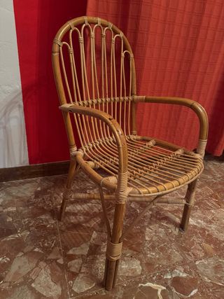 6 Sillas de Mimbre Natural