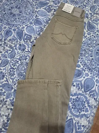Pantalones Mustang Verde Oliva Talla W29 L30