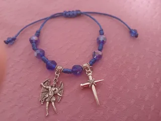 Pulsera 7 Nudos con SanMiguel Arcángel