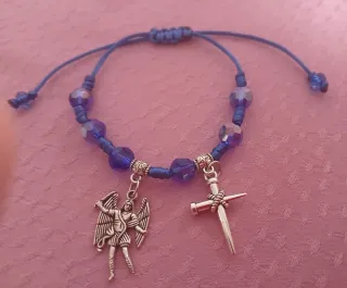Pulsera 7 Nudos con SanMiguel Arcángel